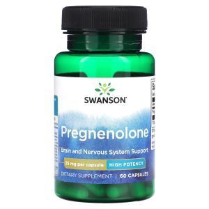 Прегненолон, Pregnenolone, Swanson, 25, 60 капсул
