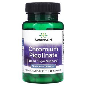 Хром пиколинат, Chromium Picolinate, Swanson, 60 капсул