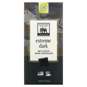 Черный шоколад, Dark Chocolate, Endangered Species Chocolate, 85 г
