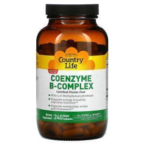 Коэнзим B-комплекс, Coenzyme B-Complex, Country Life, 240 капсул
