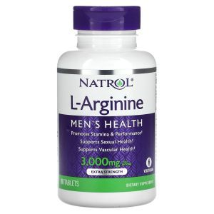 Аргинин повышенной прочности, L-Arginine, Natrol, 1000 мг, 90 таблеток