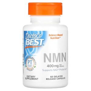 Никотинамидмононуклеотид, NMN, Doctor's Best, 200 мг, 60 капсул с отсроченным высвобождением
