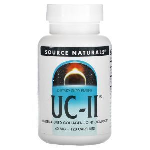 Коллаген II типа, UC-II, Source Naturals, 40 мг, 120 капсул
