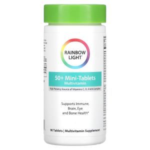 Мультивитамины 50+, Multivitamin, Rainbow Light, 90 мини-таблеток
