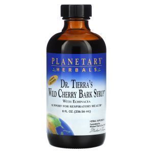 Дикая вишня, Dr. Tierra's Wild Cherry Bark Syrup, Planetary Herbals, сироп коры, 236,56 мл
