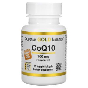 Коензим CoQ10, California Gold Nutrition, 100 мг, 30 капсул