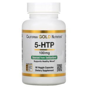 5-HTP, поддержка настроения, Mood Suppor, California Gold Nutrition,100 мг, 90 капс