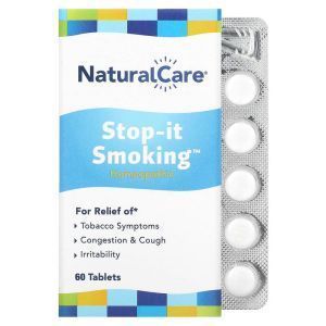 Таблетки от никотиновой зависимости, Stop-it Smoking, NatraBio, 60 таб.