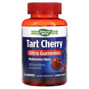 Терпкая вишня, Tart Cherry Ultra Chewable, Nature's Way, вишня, 400 мг, 75 жевательных конфет
