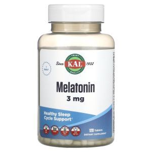 Мелатонин, Melatonin, KAL, 3 мг, 120 таблеток
