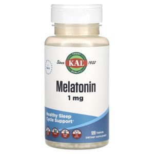 Мелатонин, Melatonin, KAL, 1 мг, 120 таблеток
