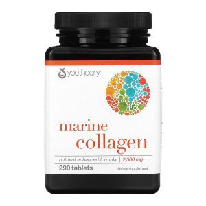 Коллаген морской, Marine Collagen, Youtheory, 500 мг, 290 таблеток