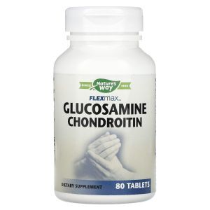 Глюкозамин, хондроитин, FlexMax, Nature's Way, 80 таблеток
