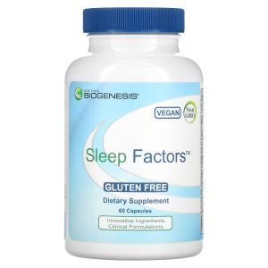 Здоровый сон, Sleep Factors, Nutra BioGenesis, 60 вегетарианских капсул
