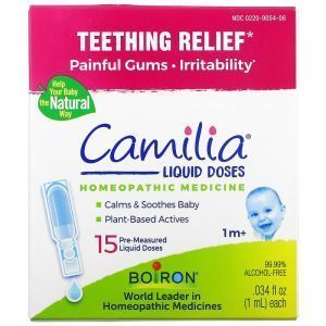 Обезболивающее при прорезывании зубов, Teething Relief, Camilia, Boiron, 15 жидких доз (Default)