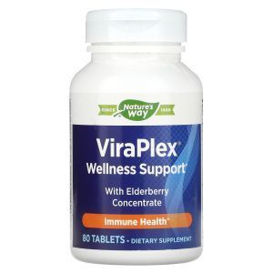 Поддержка иммунитета с концентратом бузины, ViraPlex Wellness Support, Nature's Way, 80 таблеток
