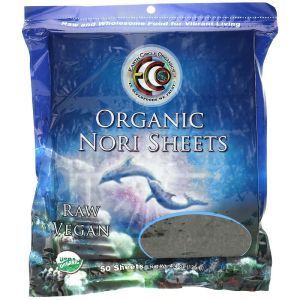Органические листы нори, Organic Nori Sheets, Earth Circle Organics, 50 шт, 125 г 