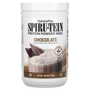 Протеин растительный, Spiru-Tein Protein Powder Meal, NaturesPlus, порошок, вкус шоколада, 476 г
