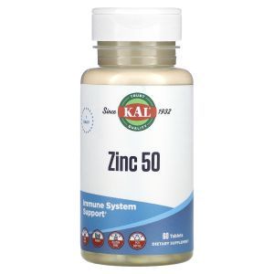 Цинк, Zinc, KAL, 50 мг, 60 таблеток