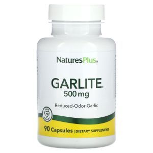 Чеснок, Garlite, Nature's Plus, без запаха, 500 мг, 90 капсул