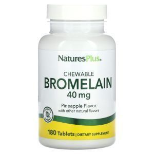 Бромелайн, Nature's Plus, 40 мг, 180 таблеток