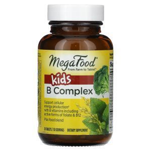 Витамин В, комплекс для детей, Kid's B Complex, MegaFood, 30 таблеток