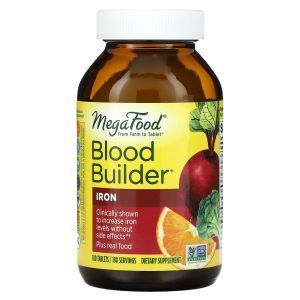 Очищение крови, Blood Builder, MegaFood, с железом и мультивитаминами, 180 таблеток (Default)
