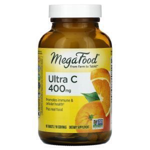 Вітамін C-400, Ultra C-400, MegaFood, 90 таблеток