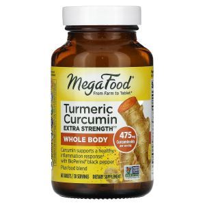 Куркумин, Turmeric Strength, MegaFood, для всего организма, 60 таблеток (Default)