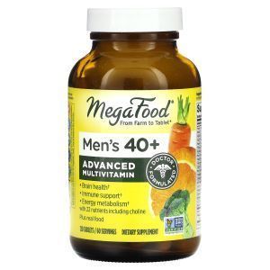 Витамины для мужчин, Multi for Men 40+, MegaFood, 120 таб.