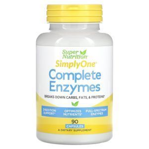 Пищеварительные ферменты, Complete Enzymes, Simply One, Super Nutrition, 90 капсул