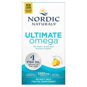 Омега-3 очищенный (лимон), Ultimate Omega, Nordic Naturals, 1280 мг, 60 капсул
