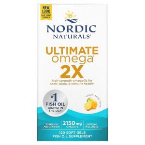 Рыбий жир, Ultimate Omega 2X, Nordic Naturals, 2150 мг, 120 гелевых капсул