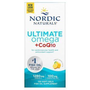 Рыбий жир с коэнзимом Q10 (Omega + CoQ10), Nordic Naturals, 640 мг, 120 капсул