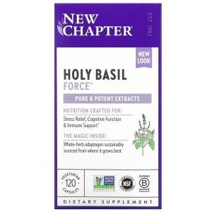 Базилик священный, Holy Basil, Vitacost, экстракт, 800 мг, 180 капсул