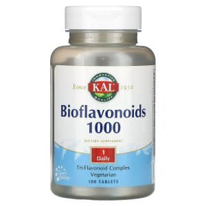 Биофлавоноиды, Bioflavonoids, KAL, 1000 мг, 100 таблеток
