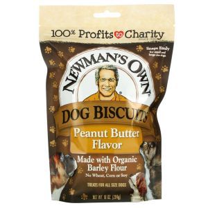 Печенье для собак, Dog Biscuits, Newman's Own Organics, всех размеров, арахисовое масло, 284 г
