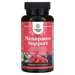 Поддержка при менопаузе, Women's Wellness, Menopause Support, Natures Craft, 60 капсул
