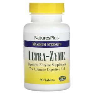 Пищеварительные ферменты, Maximum Strength, Ultra-Zyme, NaturesPlus, 90 таблеток
