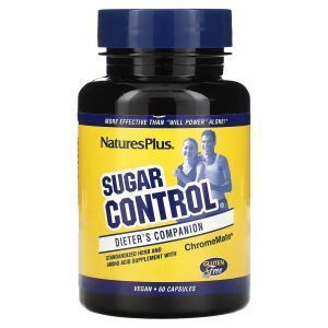 Контроль уровня сахара, Sugar Control, NaturesPlus, 60 капсул