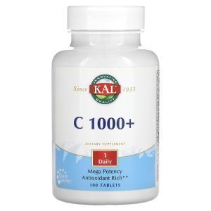 Витамин C, C 1000+, KAL, 1000 мг, 100 таблеток
