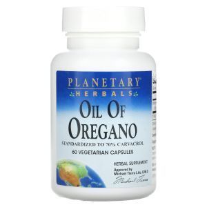 Масло орегано, Oil of Oregano, Planetary Herbals, 60 вегетарианских капсул