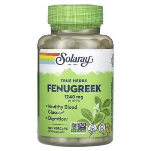Пажитник, Fenugreek, Solaray, 620 мг, 180 капсул (Default)