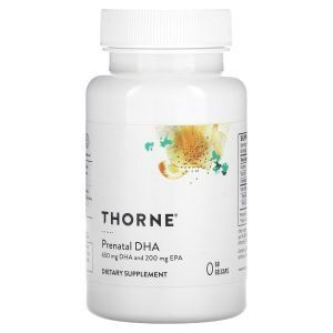 ДГК для беременных, Prenatal DHA, Thorne, 60 желатиновых капсул 