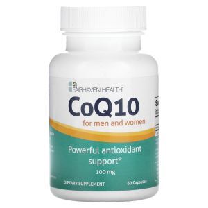 Коэнзим Q10, Co-Q10, Fairhaven Health, 100 мг, 60 капсул
