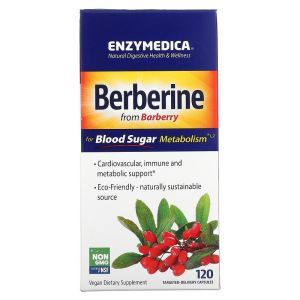 Берберин, Berberine, Enzymedica, 120 капсул
