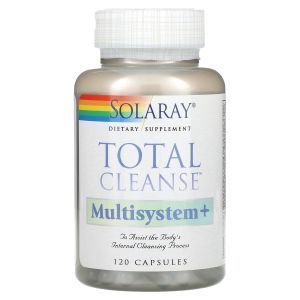 Очистка организма, Total Cleanse Multisystem+, Solaray, 120 капсул
