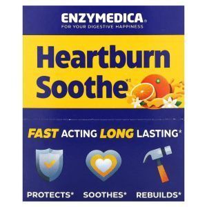 Средство от изжоги, Heartburn Soothe, Enzymedica, 6 бутылочек по 60 мл