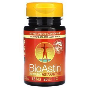 Астаксантин, Nutrex, БиоАстин, 12 мг, 25 гелевых
