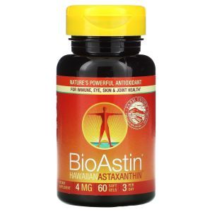 Астаксантин, Nutrex Hawaii, БиоАстин, 4 мг, 60 гелевых капсул (Default)